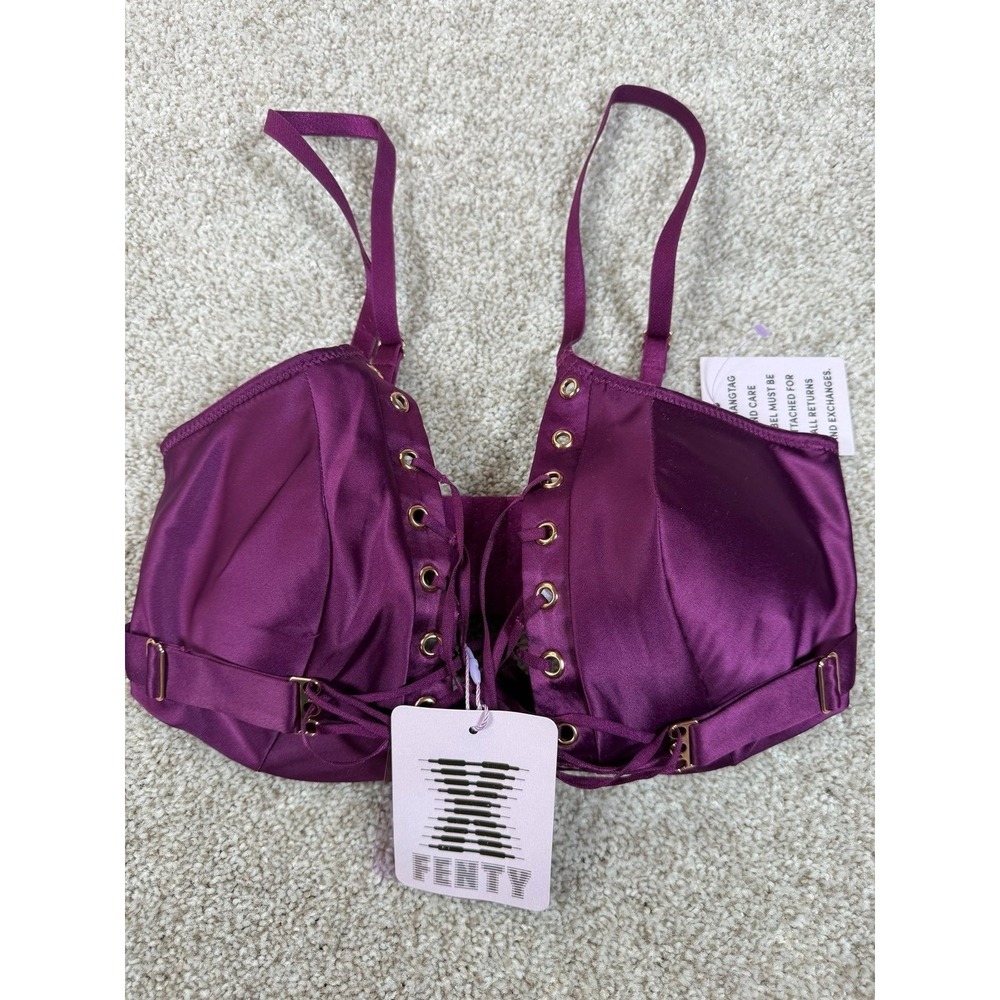 Savage X Fenty - Laced Satin Bra 32D